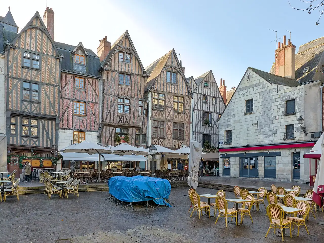 Les maisons de la place Plumereau à Tours